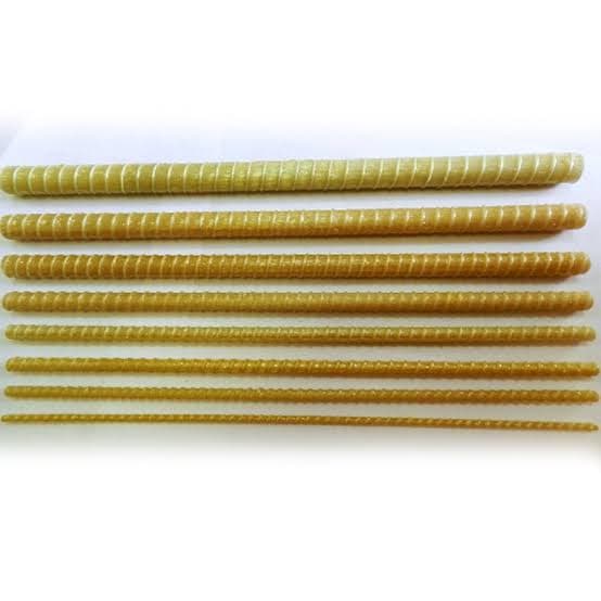 GFRP rebar bundles used in non-metallic construction.